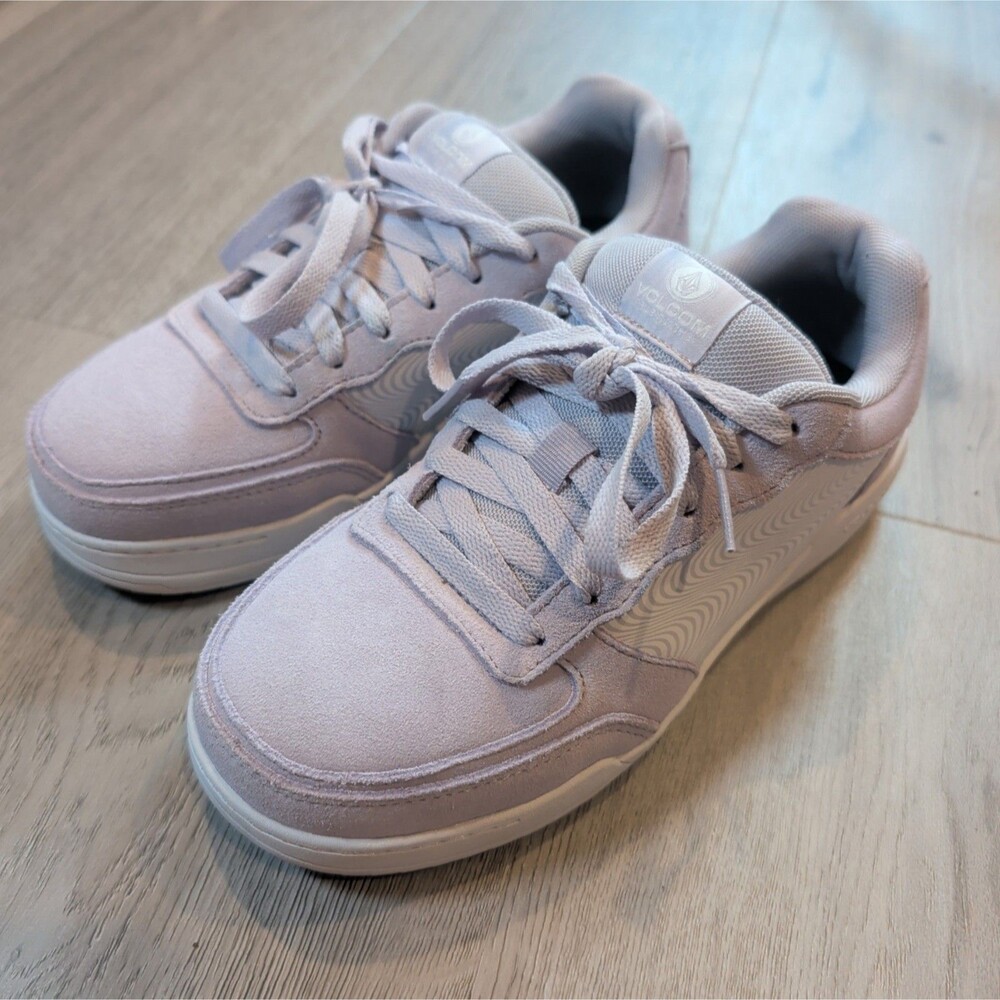 Volcom Workwear Womens 8 Lavender Suede Skate Shoes Slip Resistant Composite Toe
